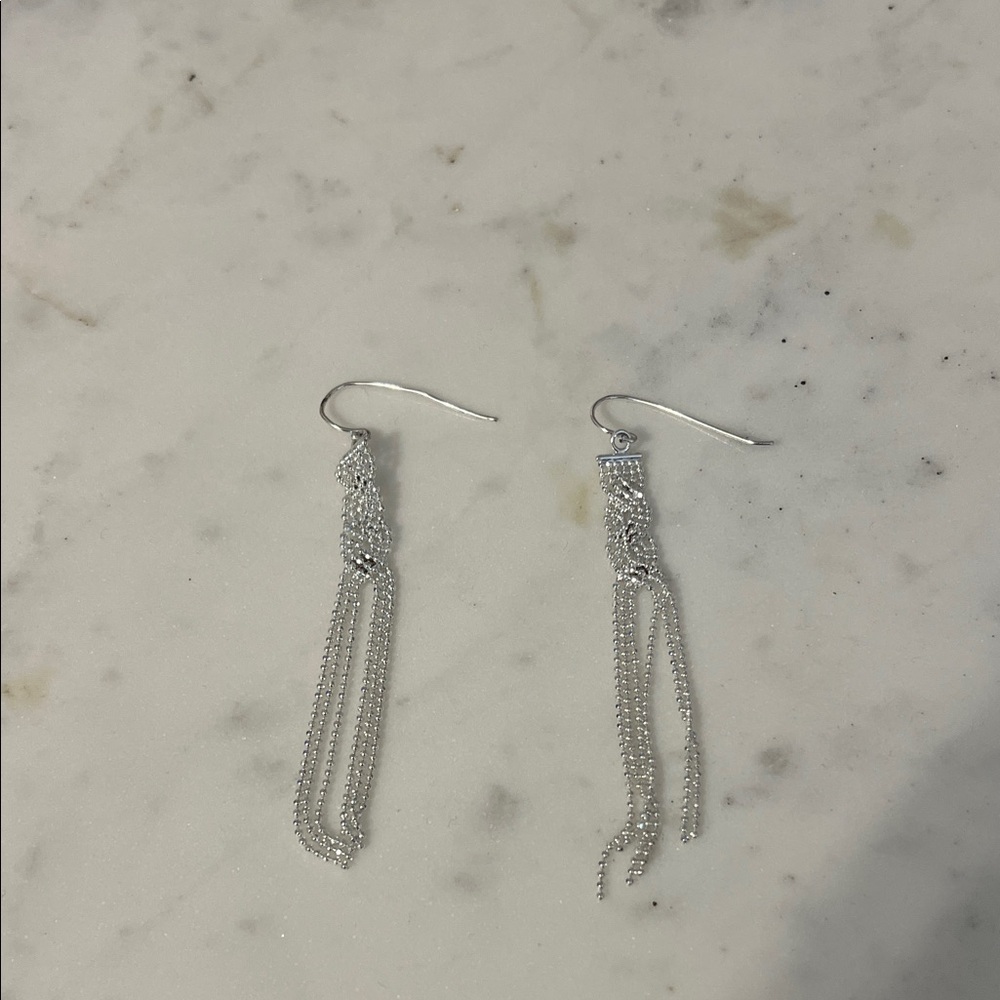 Elegant Silver Dangle Earrings